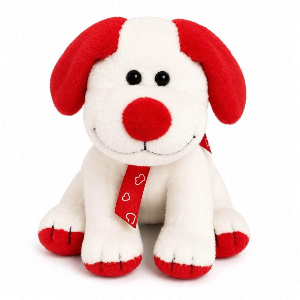 Ty Beanie Baby Heartbeat Dog Plush Puppy Valentine Love Ribbon Stuffed Animal